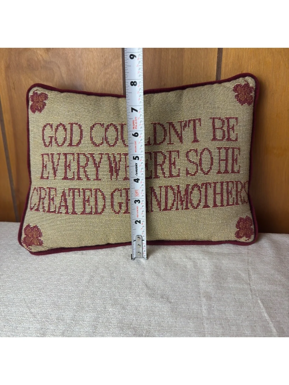 Grandmother Tapestry Accent Pillow God Couldn’t Be Everywhere Grandma Gift 12x7